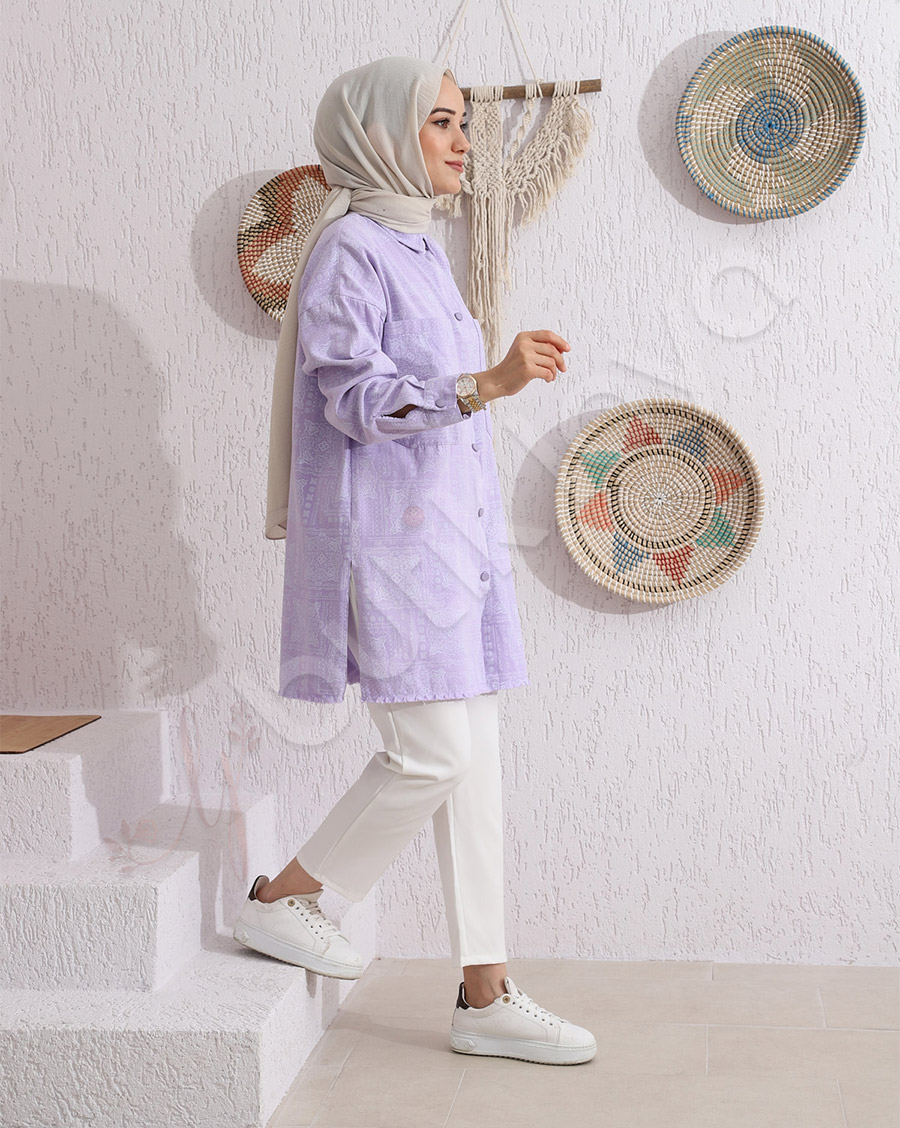 Çıt Çıt Düğme Detaylı Gömlek