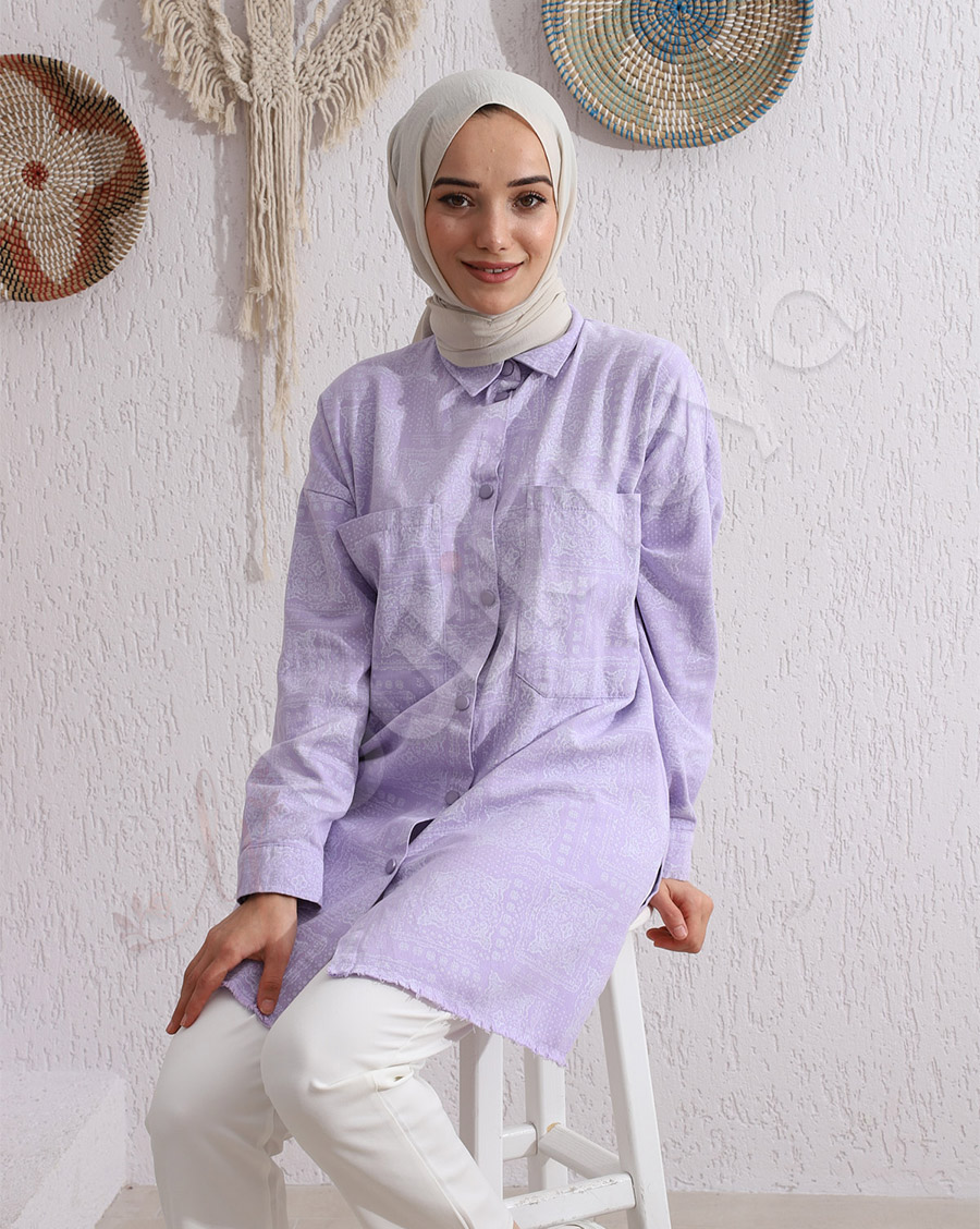 Çıt Çıt Düğme Detaylı Gömlek