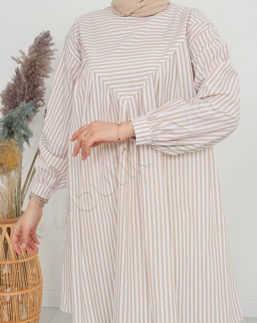 Çizgili Salaş Gömlek