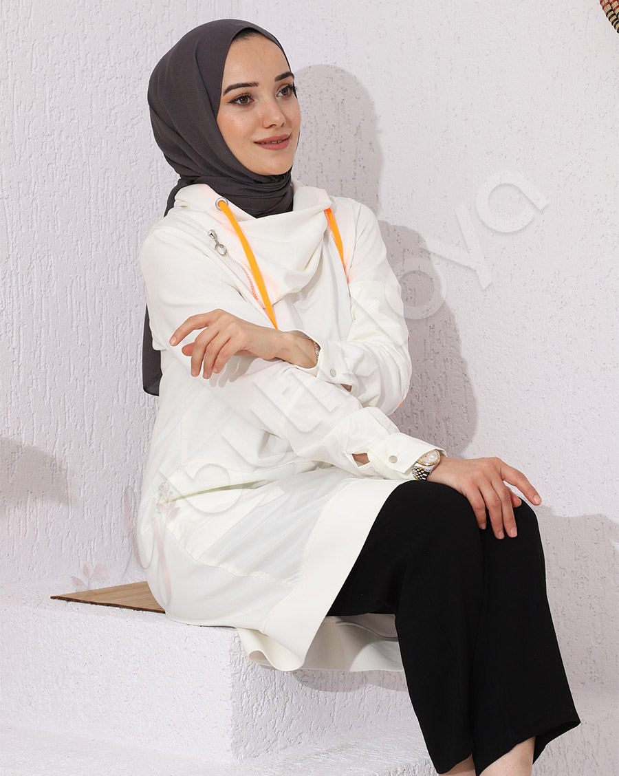 Fermuar Detaylı Tunik