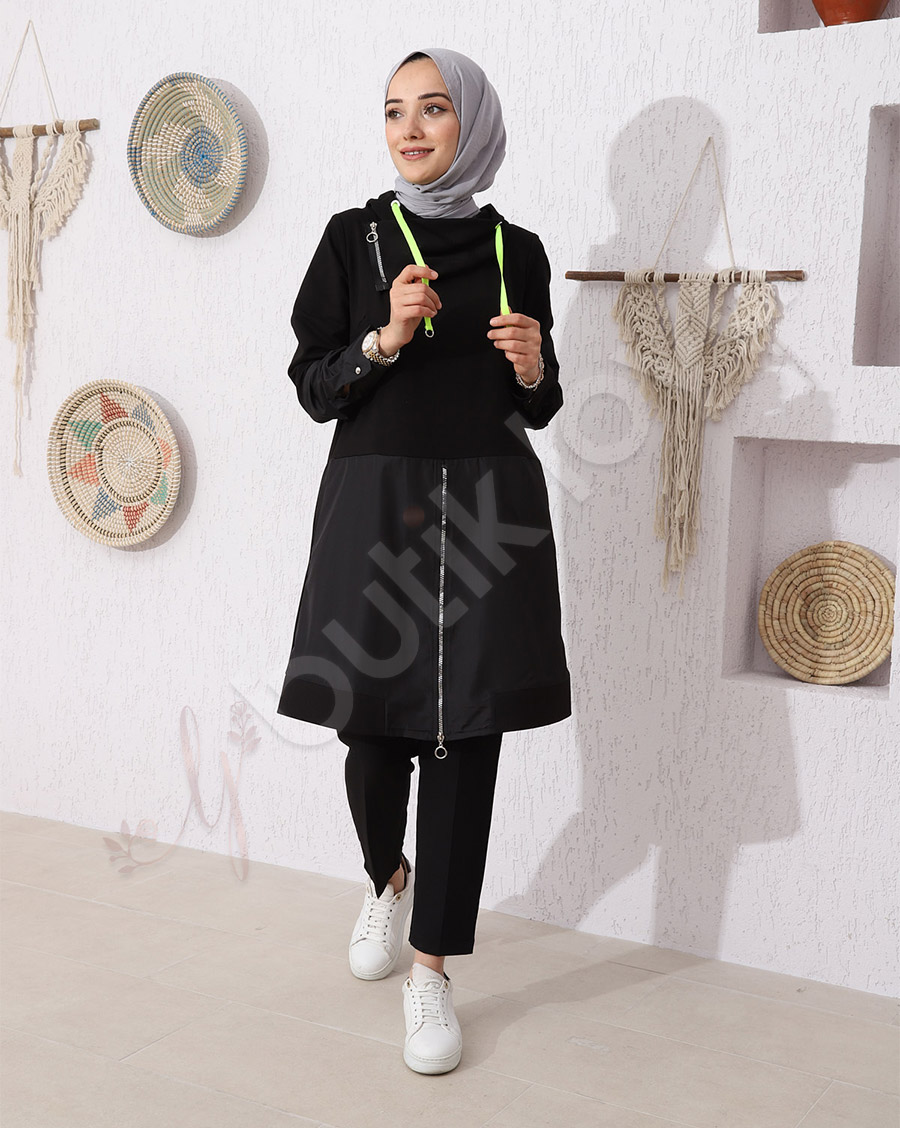 Fermuar Detaylı Tunik