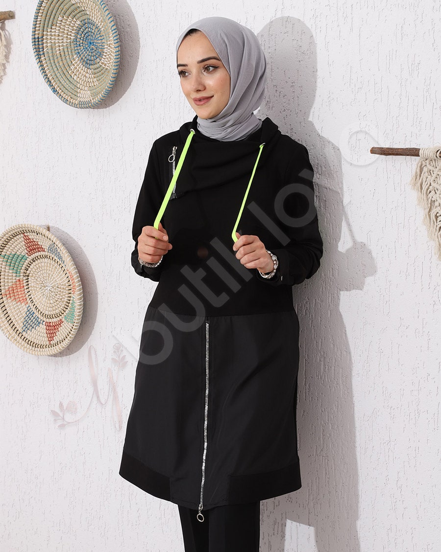 Fermuar Detaylı Tunik