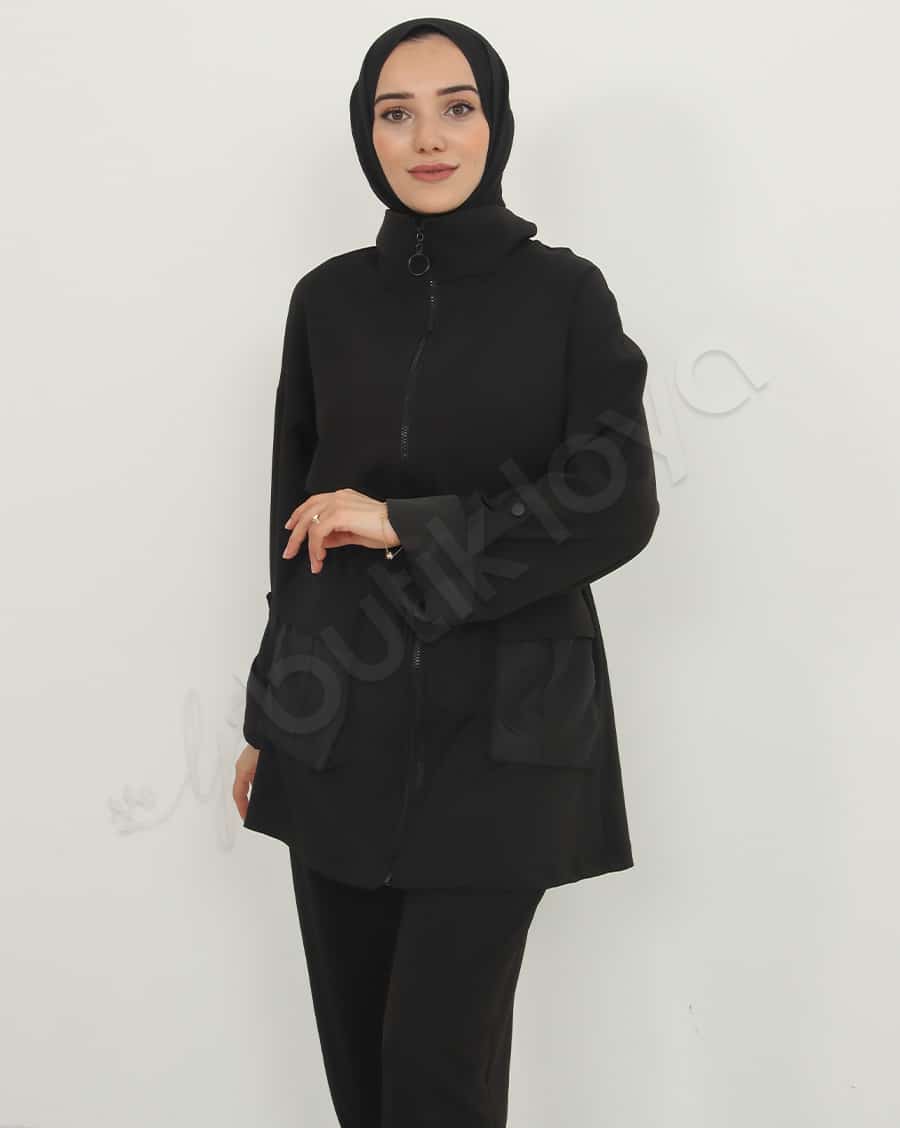 Fermuarlı Cepli İkili Takım