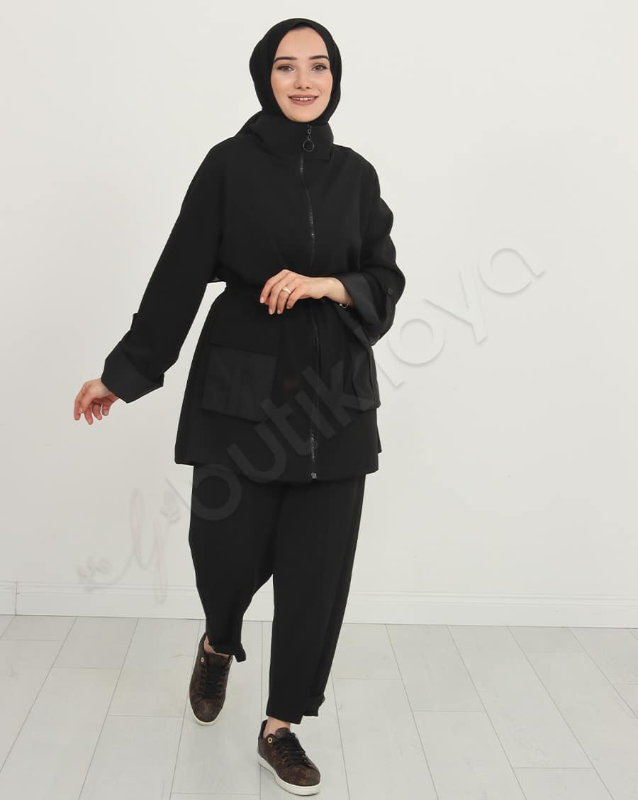 Fermuarlı Cepli İkili Takım