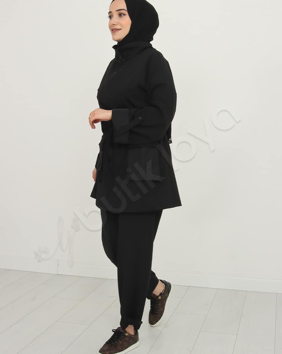 Fermuarlı Cepli İkili Takım