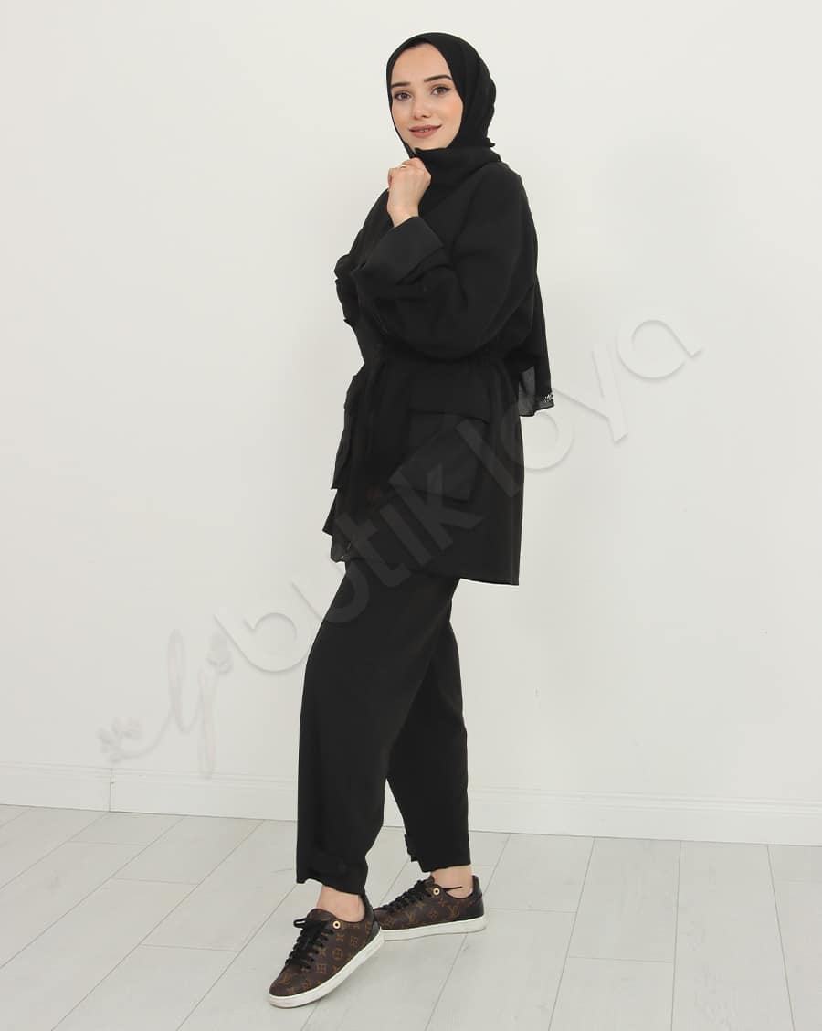 Fermuarlı Cepli İkili Takım