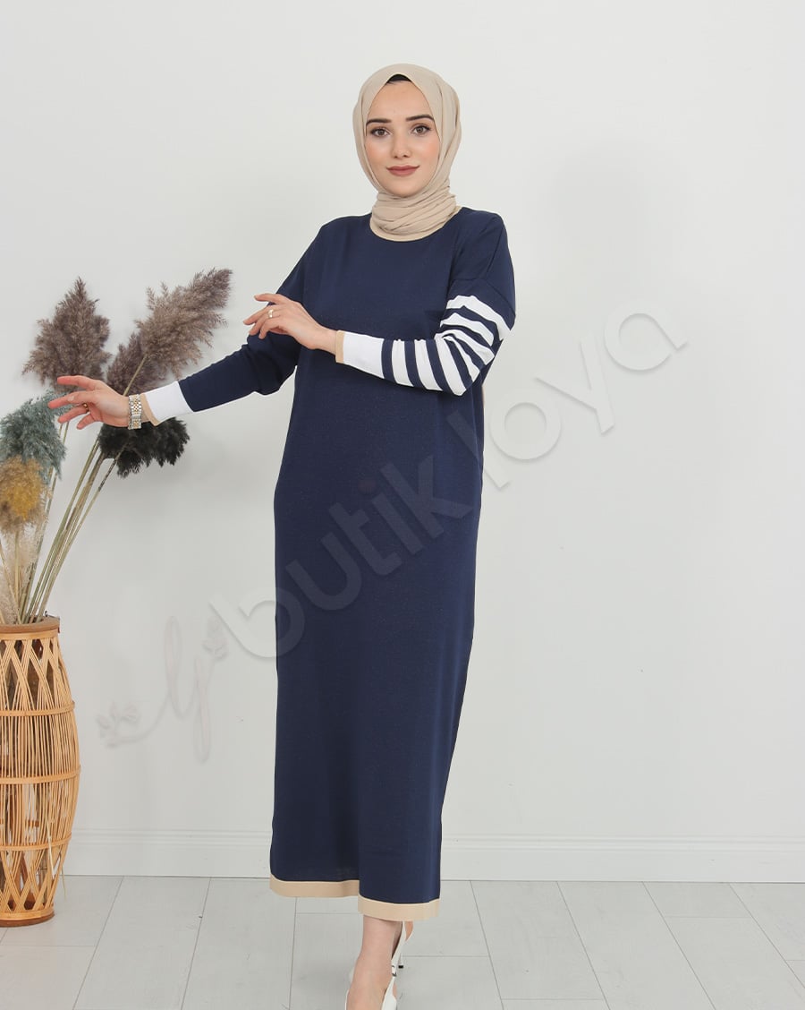 Mini Cepli Triko Elbise