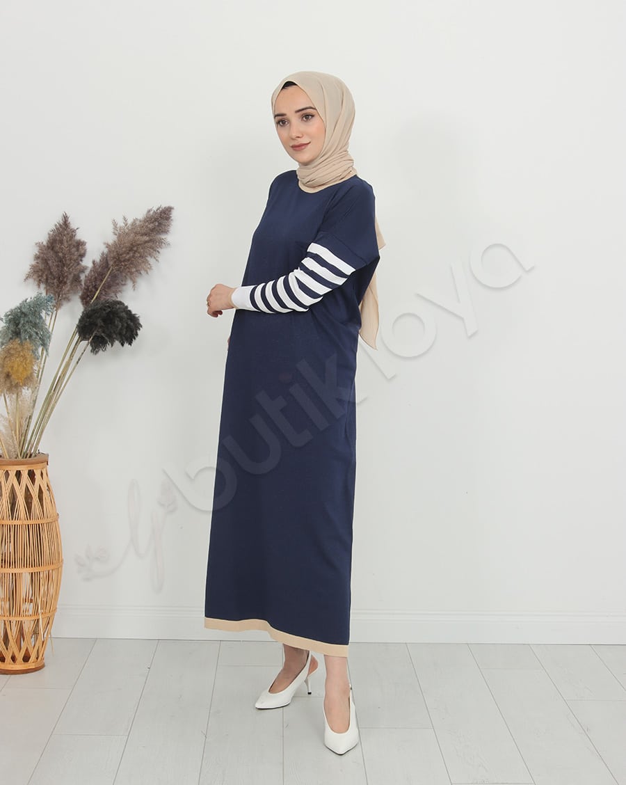 Mini Cepli Triko Elbise