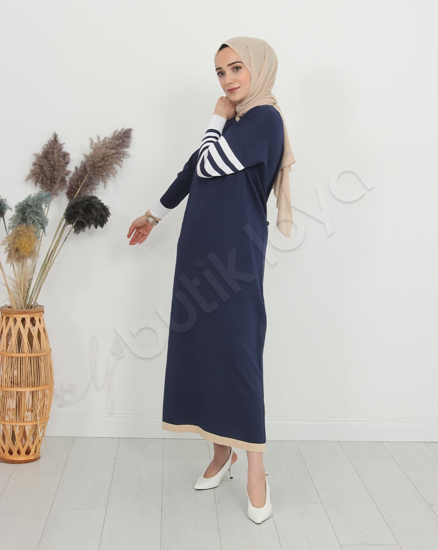 Mini Cepli Triko Elbise