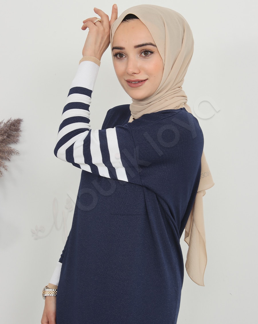 Mini Cepli Triko Elbise