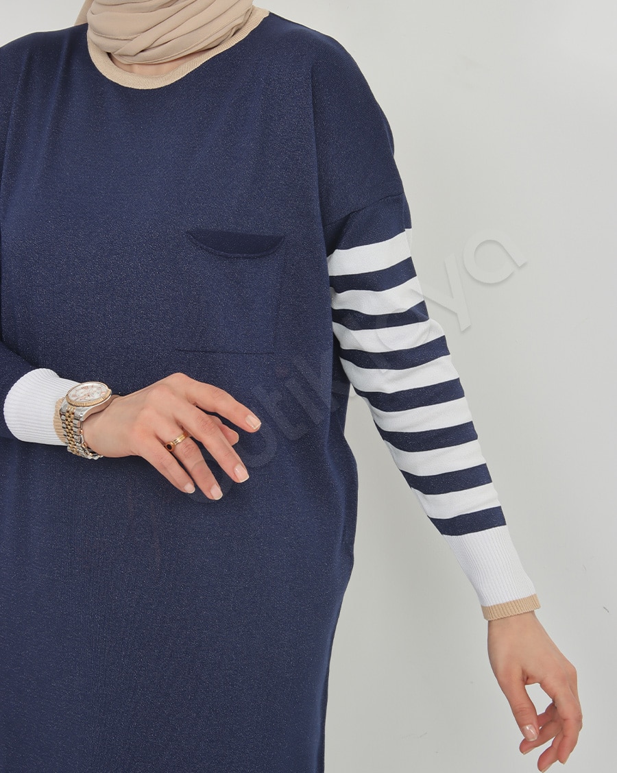 Mini Cepli Triko Elbise