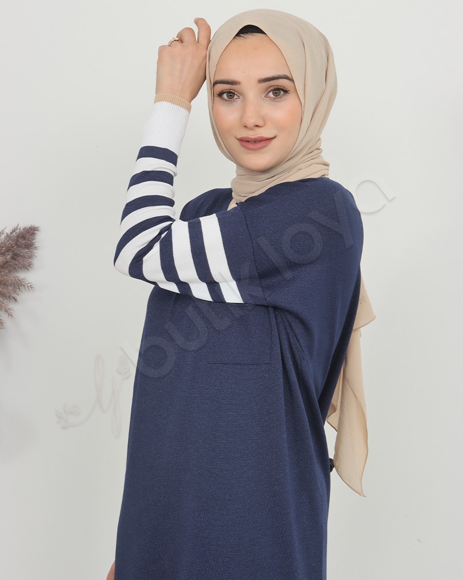 Mini Cepli Triko Elbise