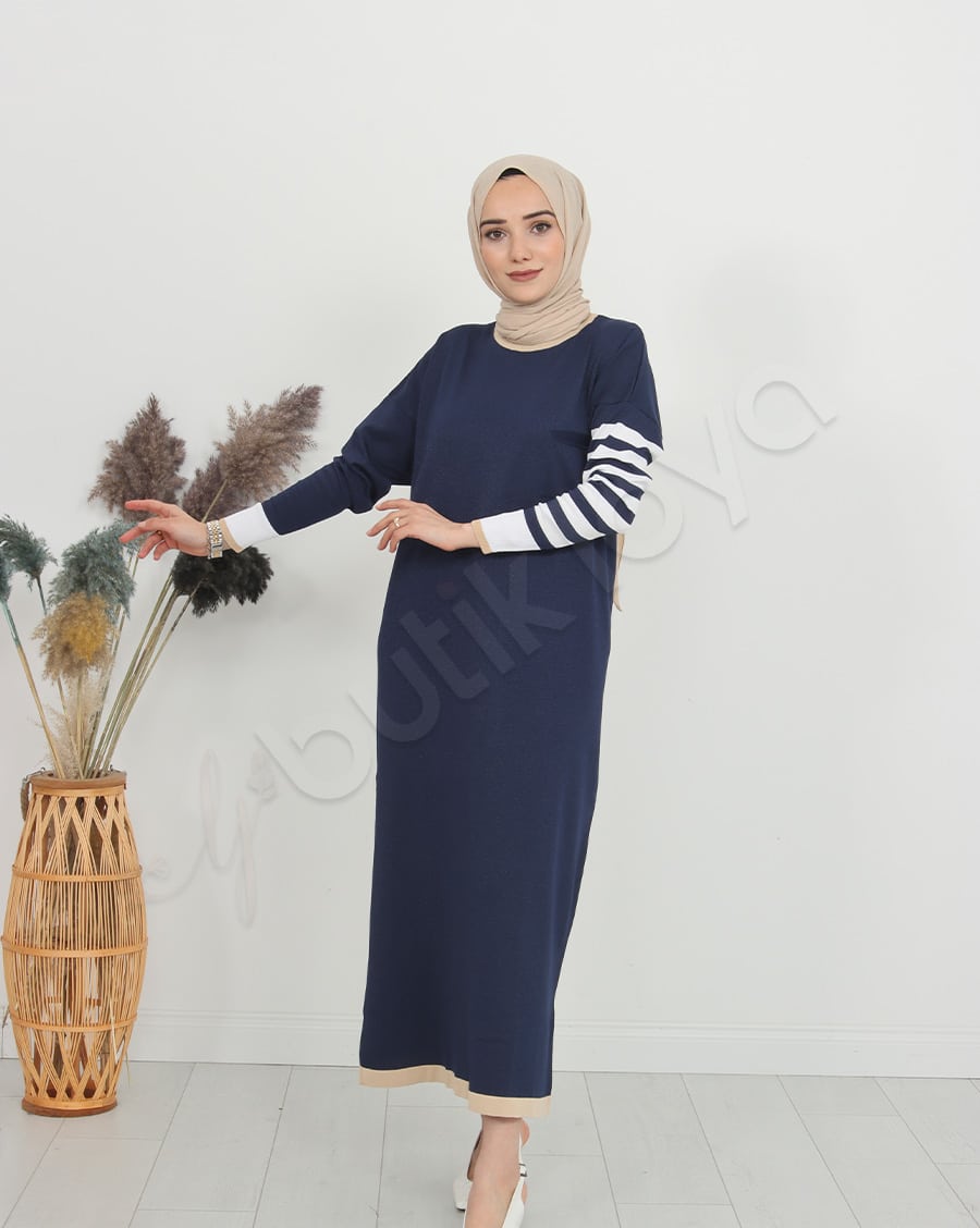 Mini Cepli Triko Elbise