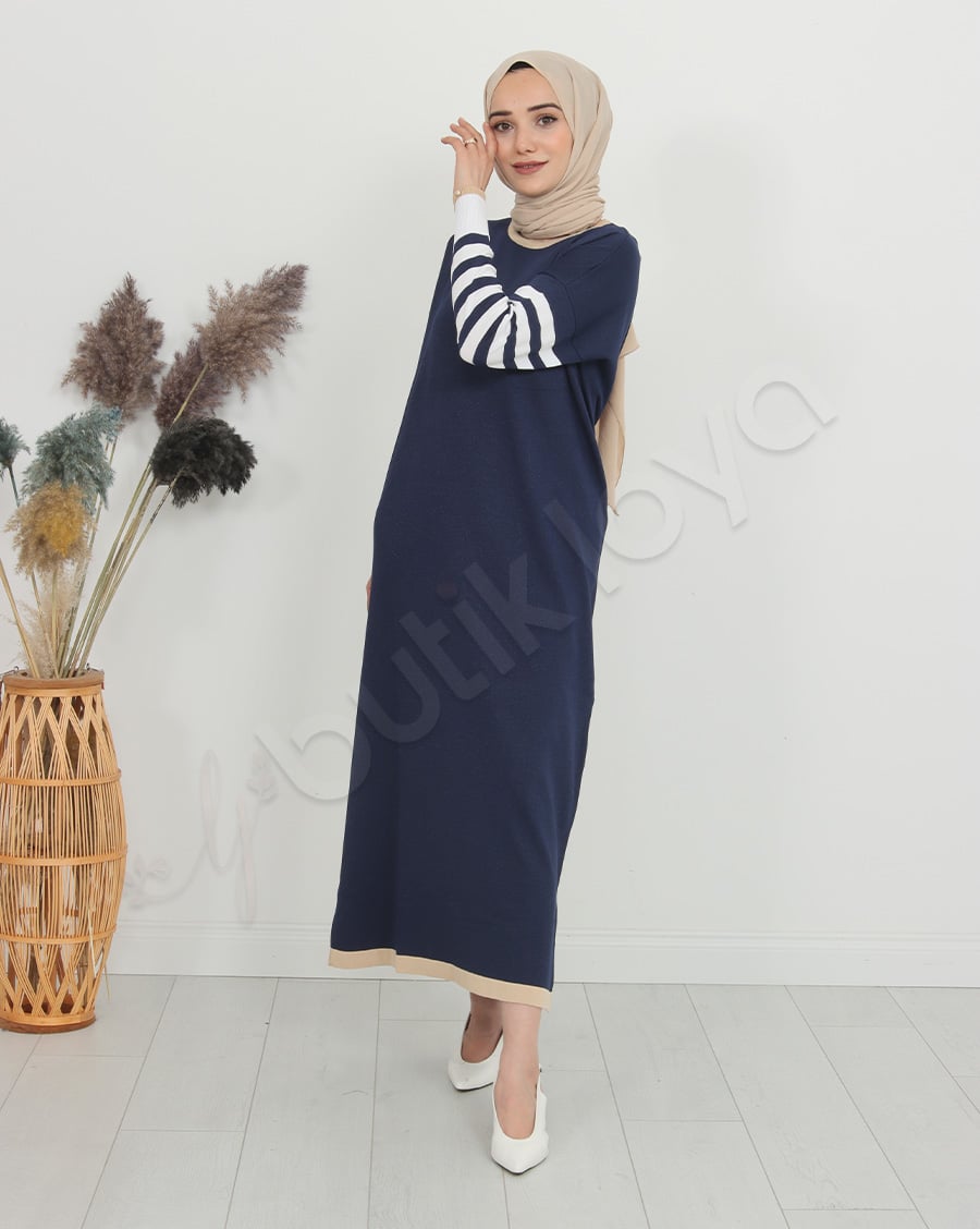 Mini Cepli Triko Elbise