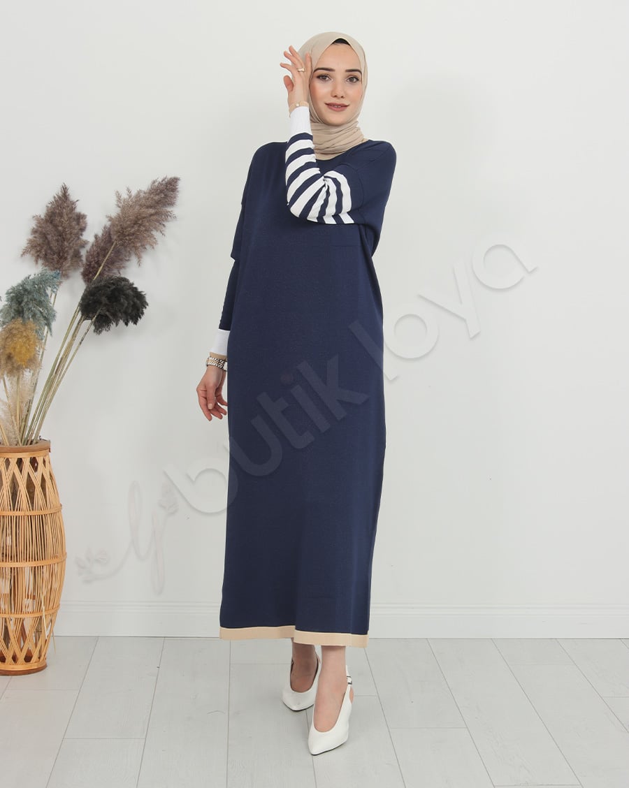 Mini Cepli Triko Elbise