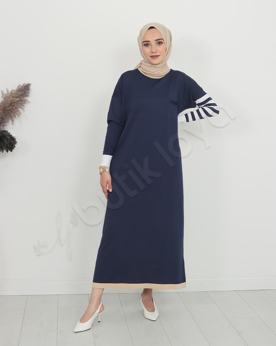 Mini Cepli Triko Elbise