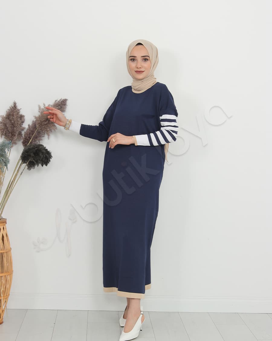 Mini Cepli Triko Elbise