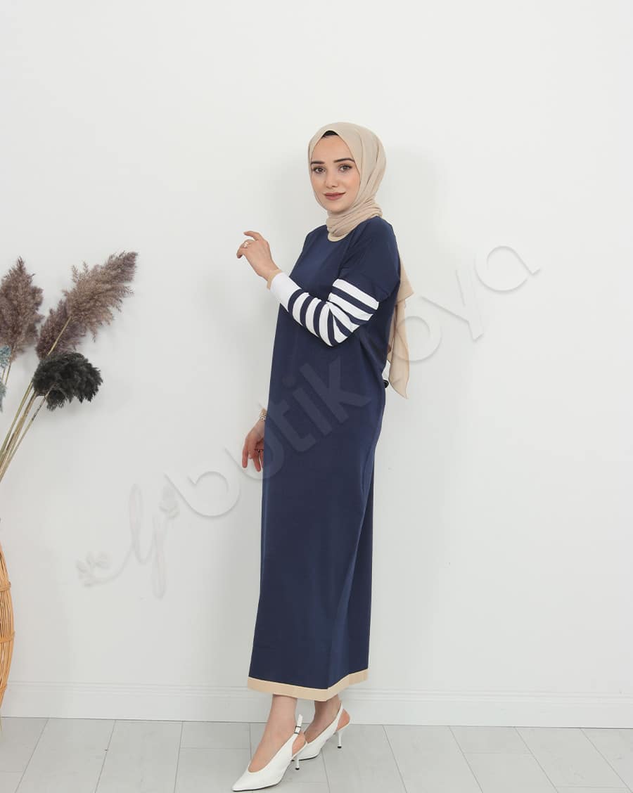 Mini Cepli Triko Elbise