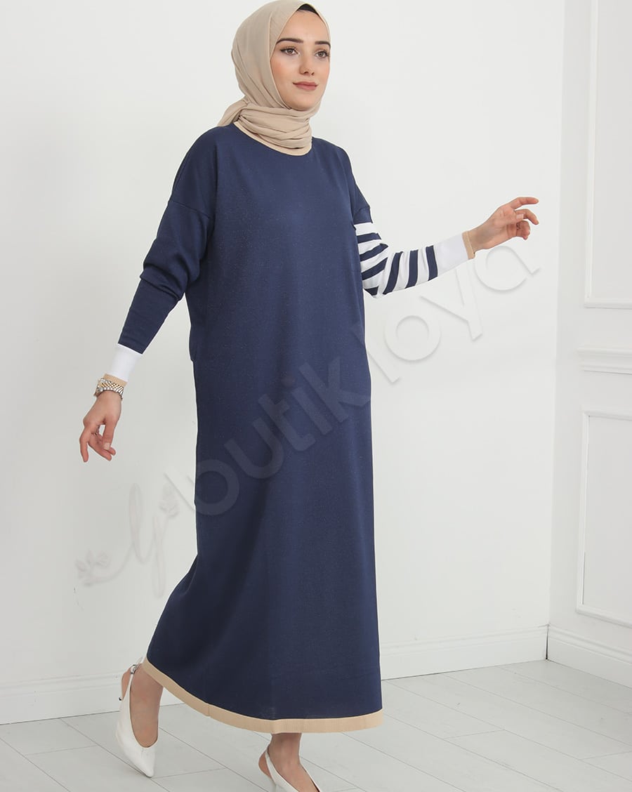 Mini Cepli Triko Elbise