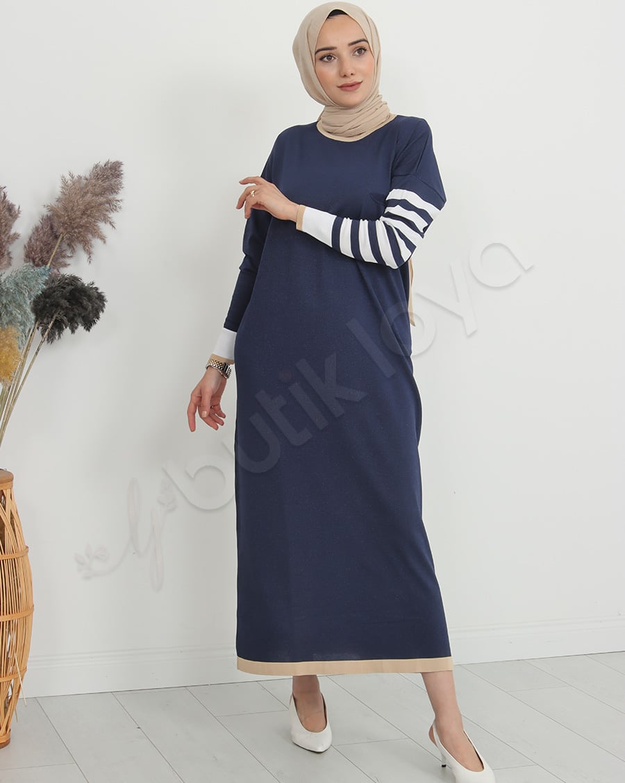 Mini Cepli Triko Elbise