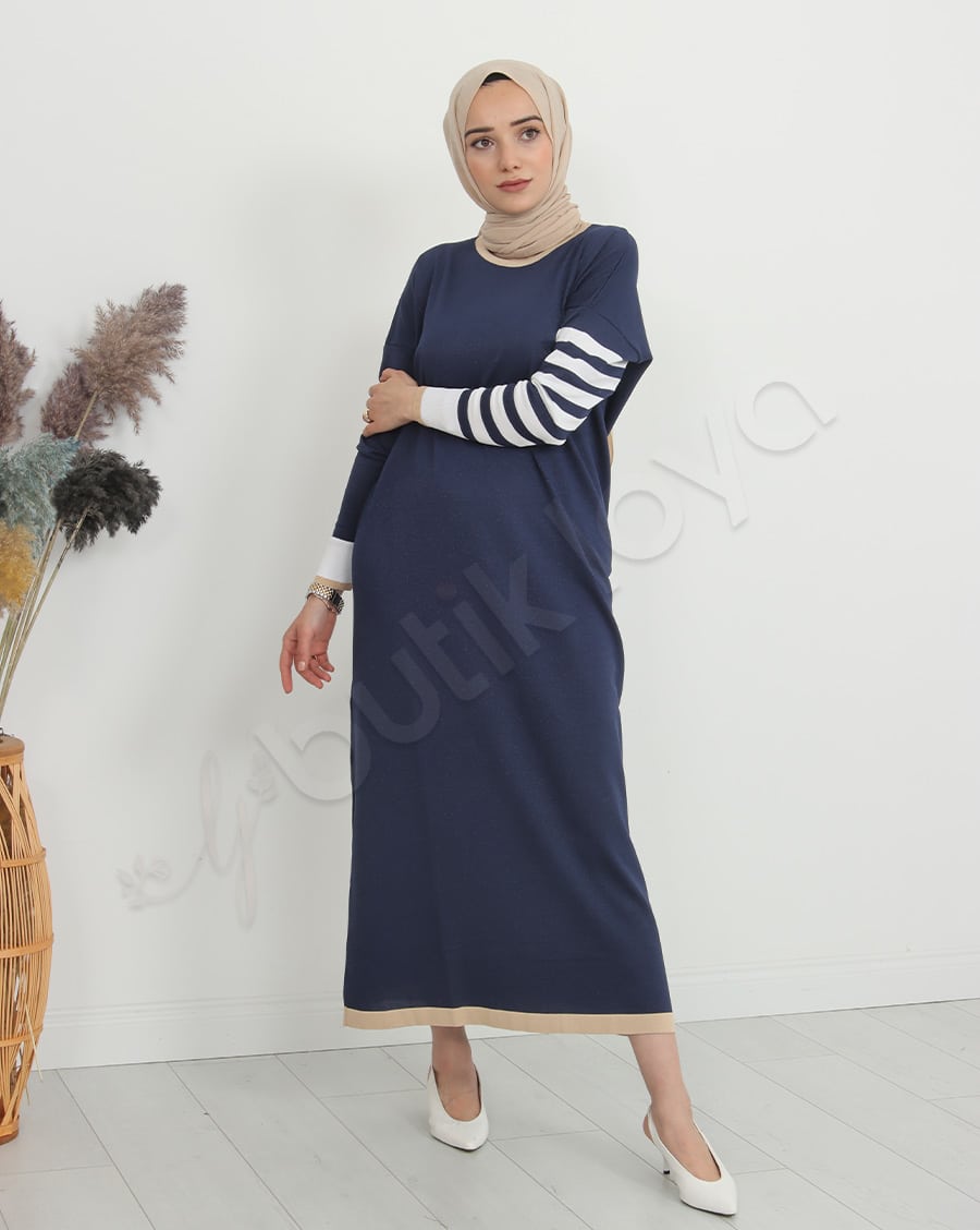 Mini Cepli Triko Elbise