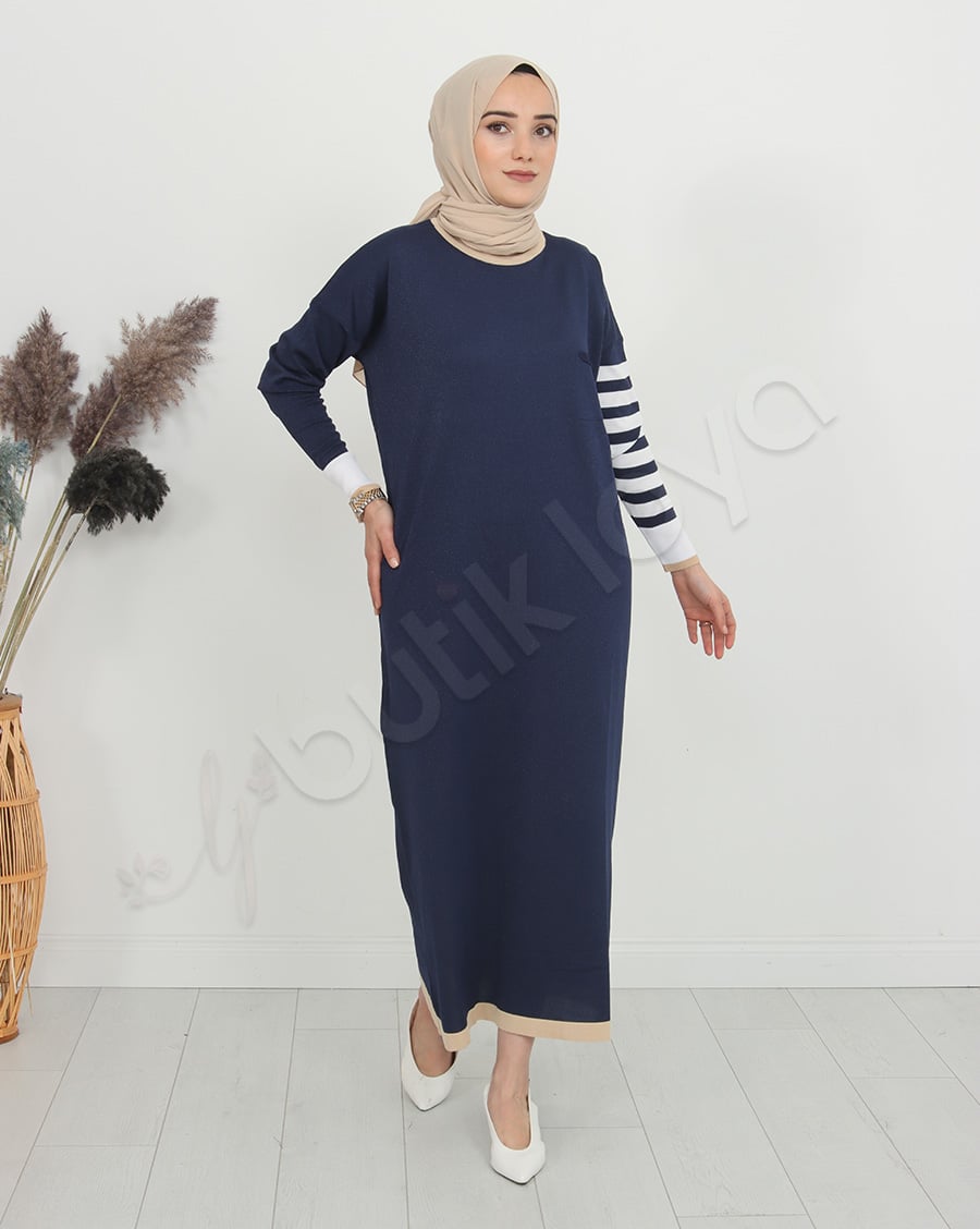 Mini Cepli Triko Elbise