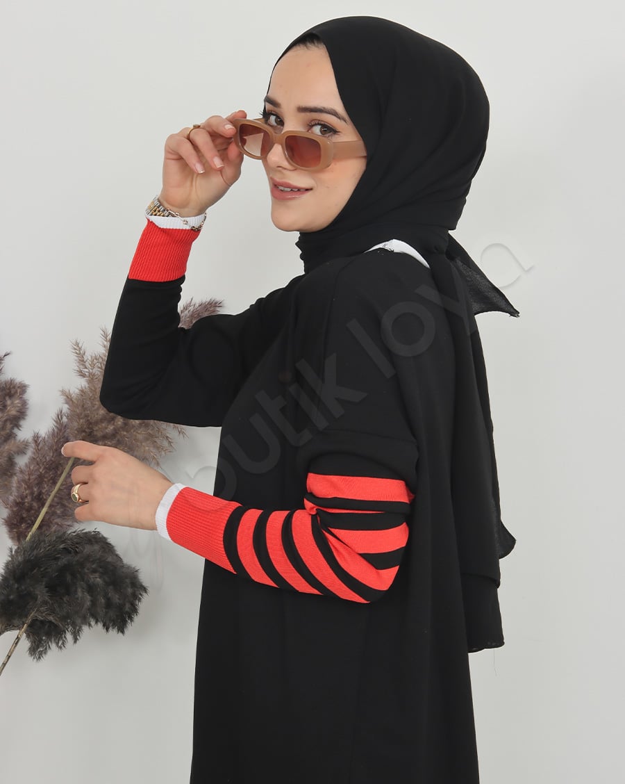 Mini Cepli Triko Elbise