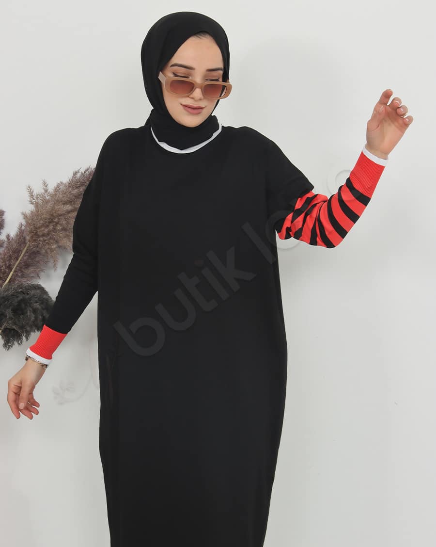 Mini Cepli Triko Elbise