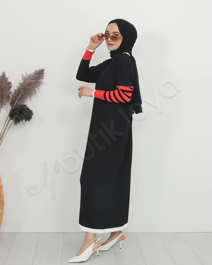 Mini Cepli Triko Elbise