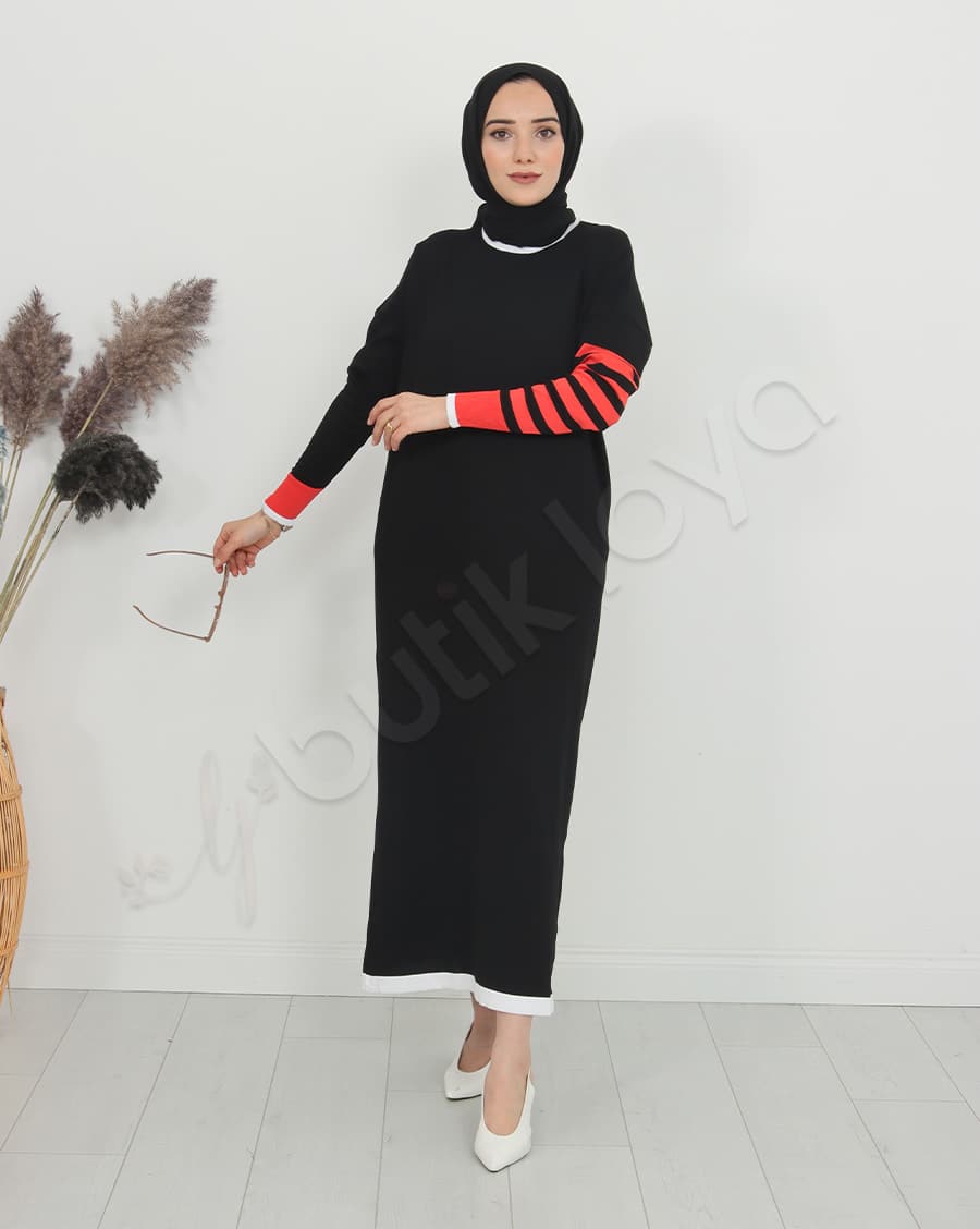 Mini Cepli Triko Elbise