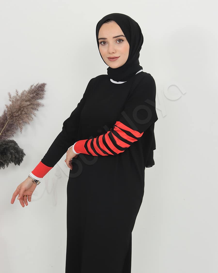 Mini Cepli Triko Elbise