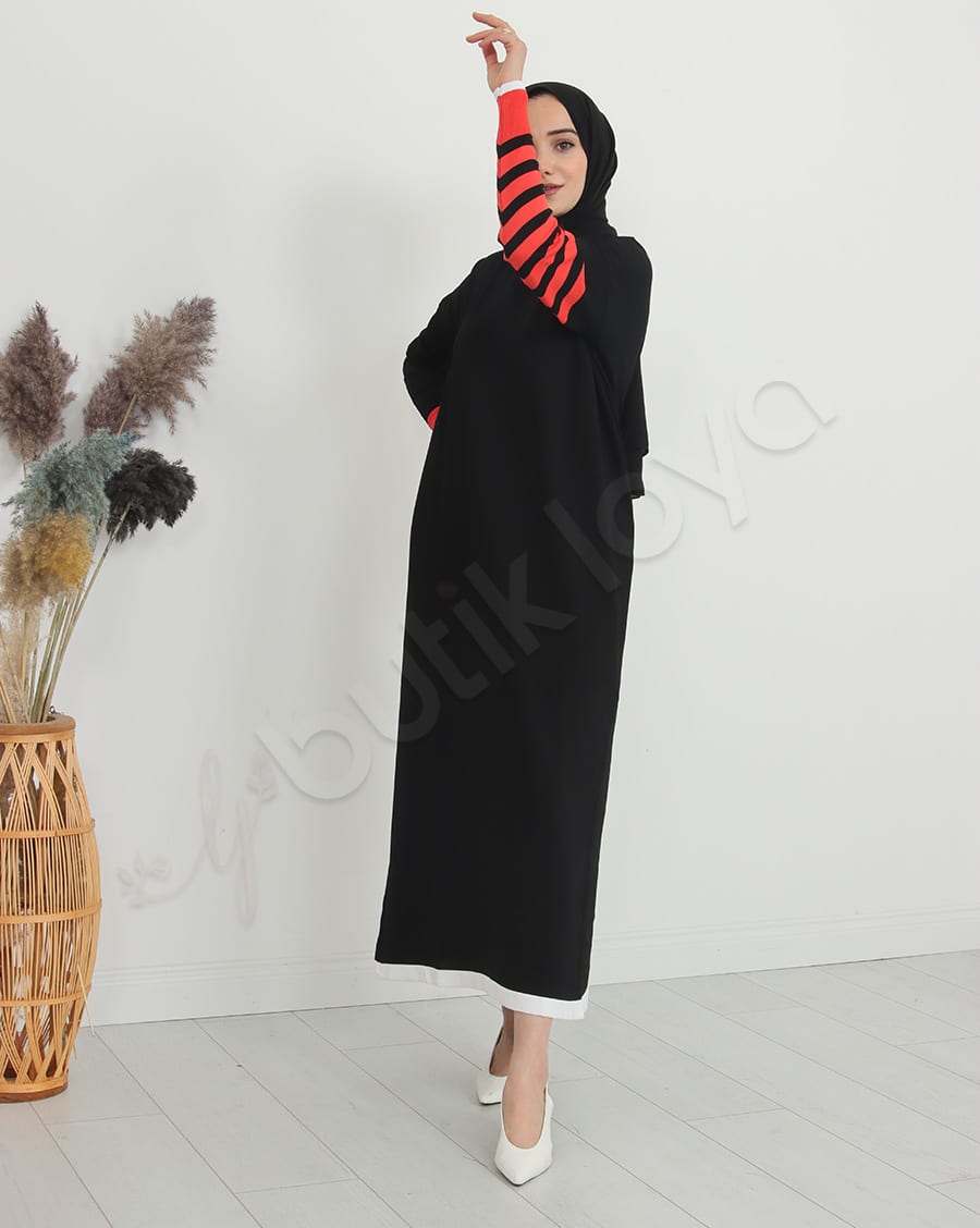 Mini Cepli Triko Elbise