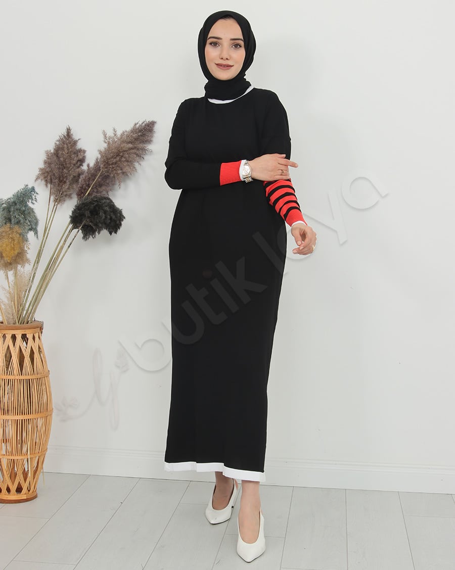 Mini Cepli Triko Elbise