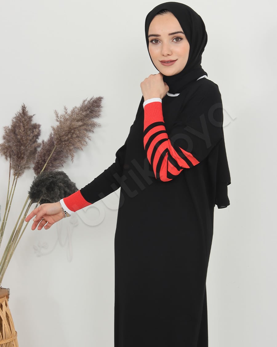 Mini Cepli Triko Elbise