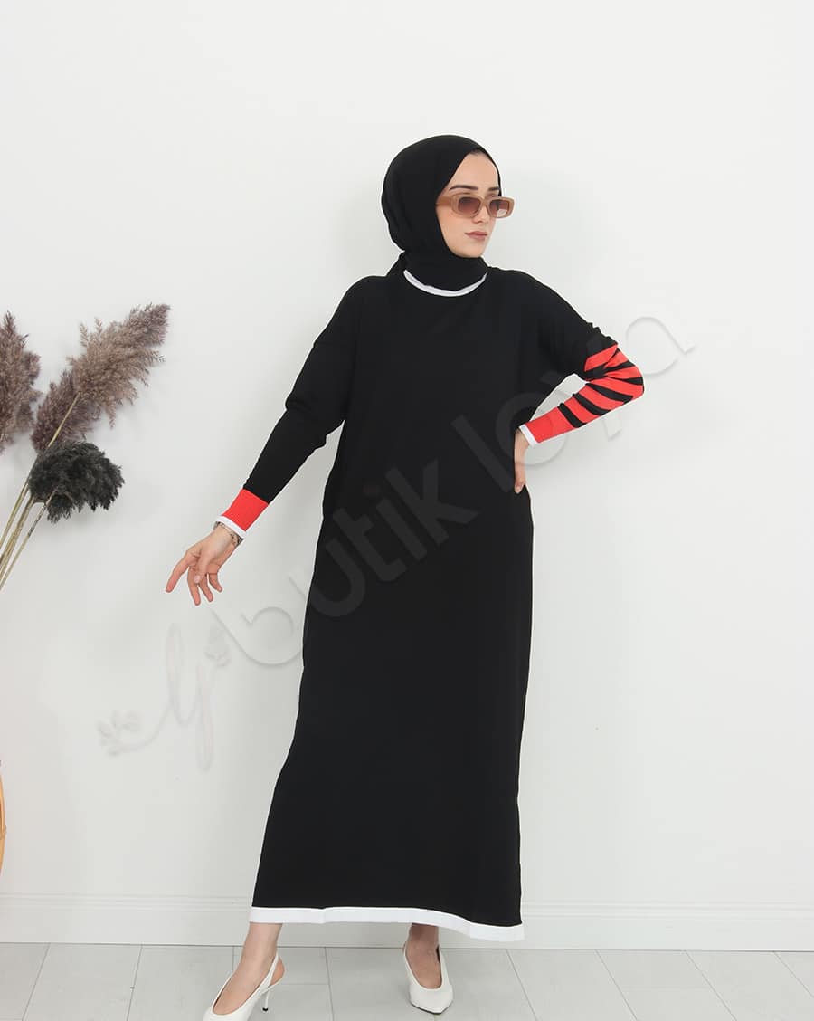 Mini Cepli Triko Elbise