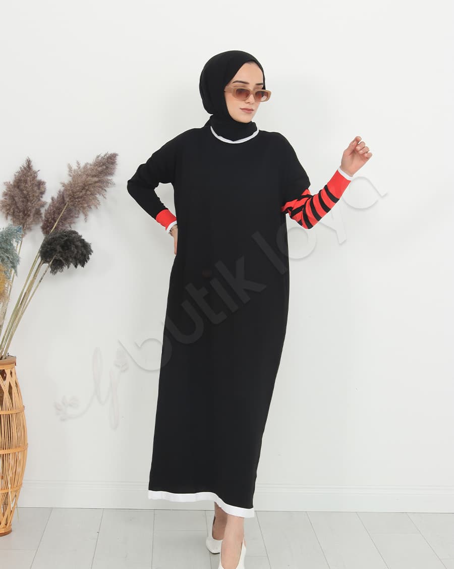 Mini Cepli Triko Elbise