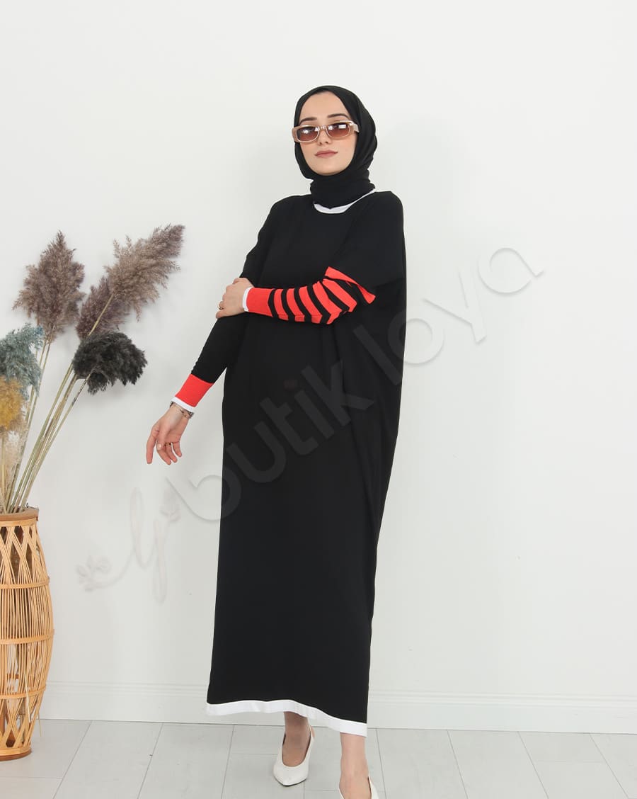 Mini Cepli Triko Elbise