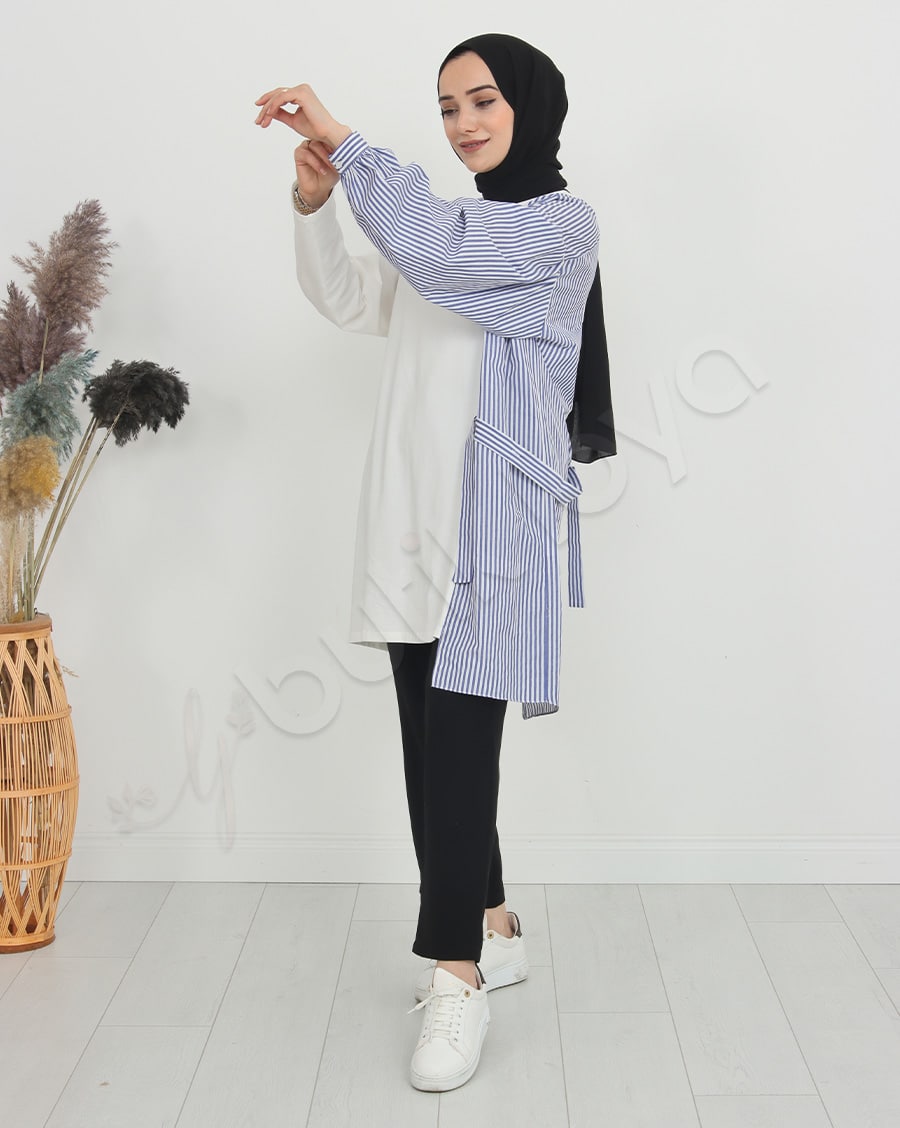 Yarı Gömlek Detaylı Sweat