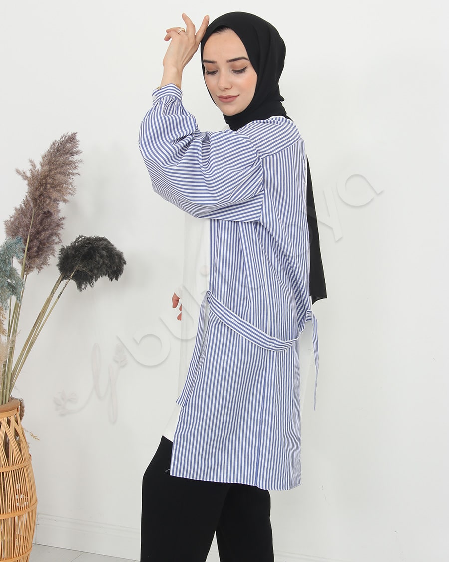 Yarı Gömlek Detaylı Sweat